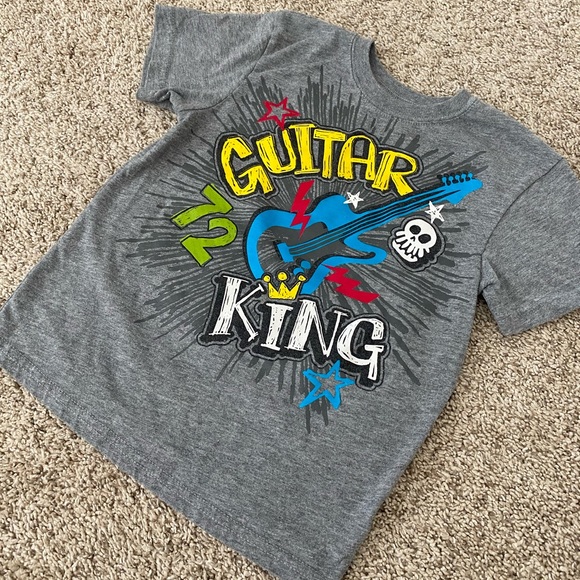 Garanimals Toddler Boy Gray Short Sleeve Guitar Tshirt Tee Size 5T - Picture 2 of 5